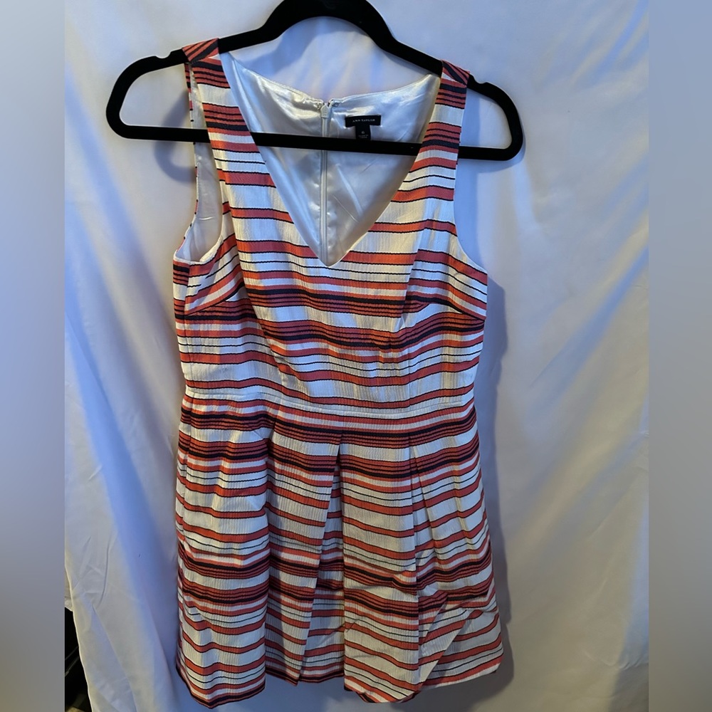 Ann Taylor Tea Party Dress Shine pleated